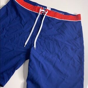 Old Navy California blue red swim board shorts xl